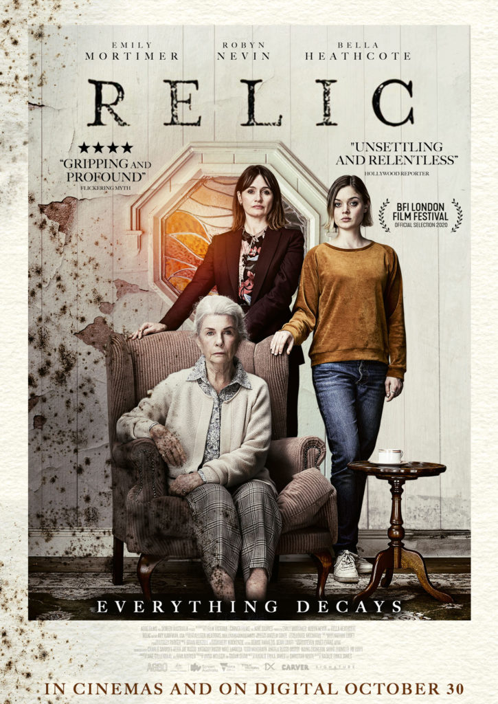 New 'Relic' trailer; Emily Mortimer, Bella Heathcote and Robyn Nevin star